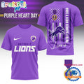 Detroit Lions National Purple Heart Day Limited Edition 3D Shirt