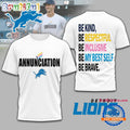 Detroit Lions NFL Annunciation 2025 Unisex 3D Shirt