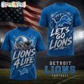 Detroit Lions NFL Fan For Life Limited Edition 3D Shirt