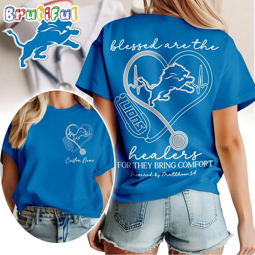 Detroit Lions NFL Heart of A Nurse Game Day Unisex 3D Shirt