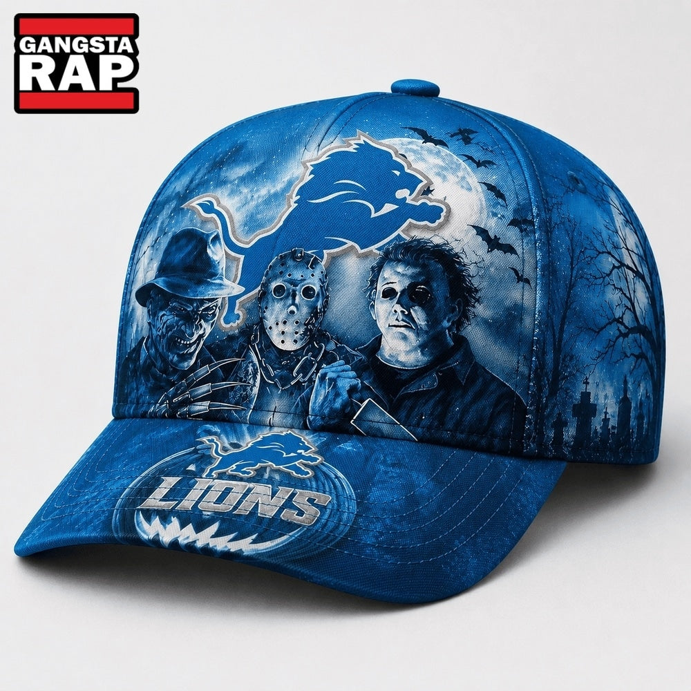 Detroit Lions NFL Horror Night Halloween 2026 Design Classic Cap