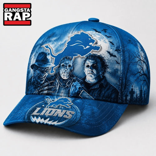Detroit Lions NFL Horror Night Halloween 2026 Design Classic Cap