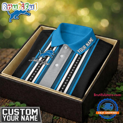 Detroit Lions NFL Legacy Sport New Design Custom Polo Shirt