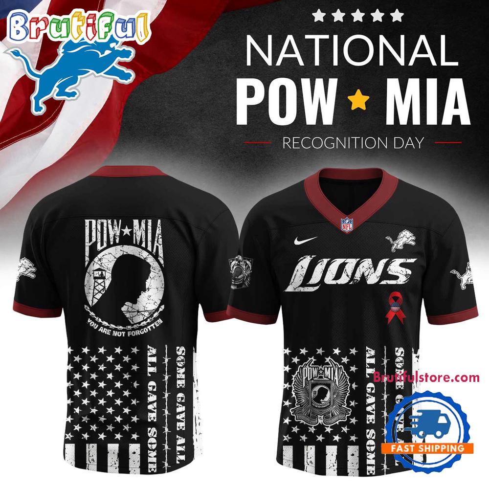 Detroit Lions NFL NATIONAL POW MIA Recognition Day 2025 Football Jersey