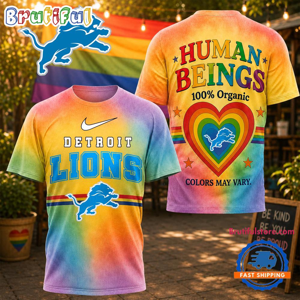 Detroit Lions NFL Pride Human Being Color May Vary 3D T Shirt