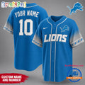 Detroit Lions NFL Team Pride Baseball Jersey
