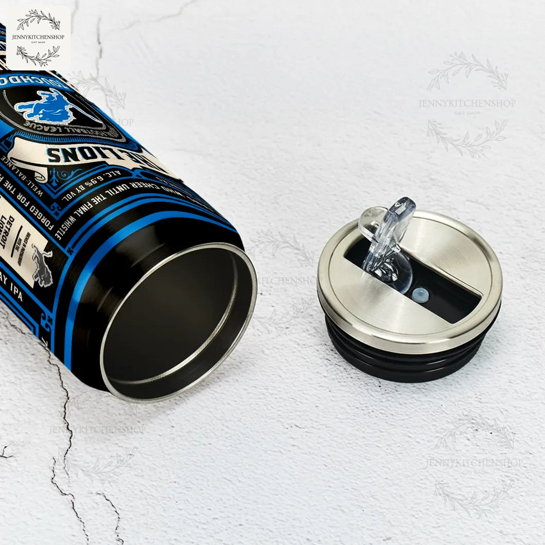 Detroit Lions Personalized Can Shaped Tumbler