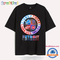 Detroit Lions Tigers Pistons Red Wings Logo T Shirt