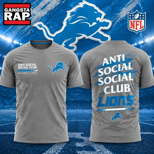 Detroit Lions x Anti Social Social Club Impact Blossom Graphic T Shirt