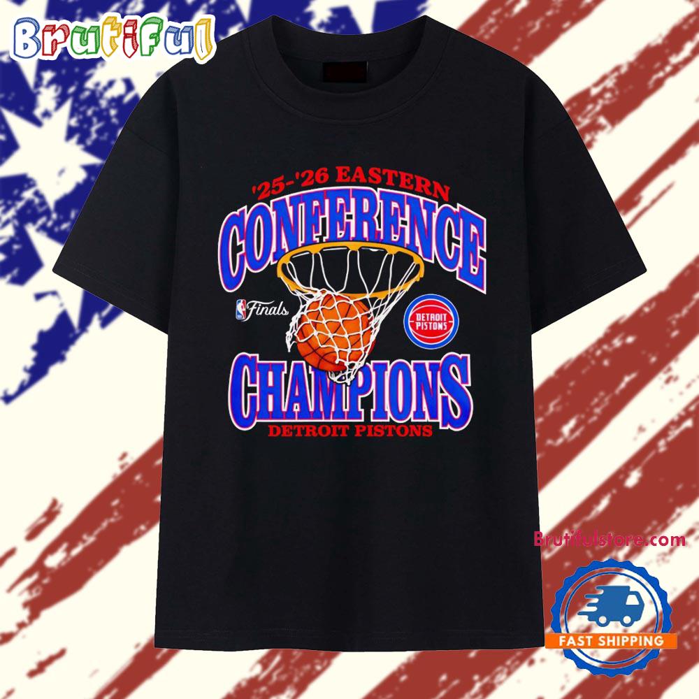 Detroit Pistons 2025-2026 Eastern Conference Champions NBA Finals T Shirt