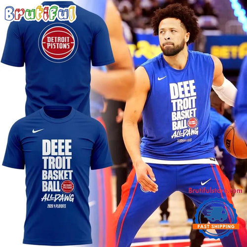 Detroit Pistons 2026 Basketball Playoffs T Shirt