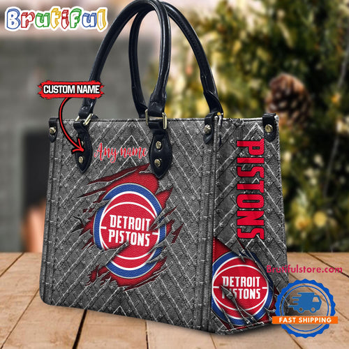 Detroit Pistons Limited Edition Custom Leather Handbag