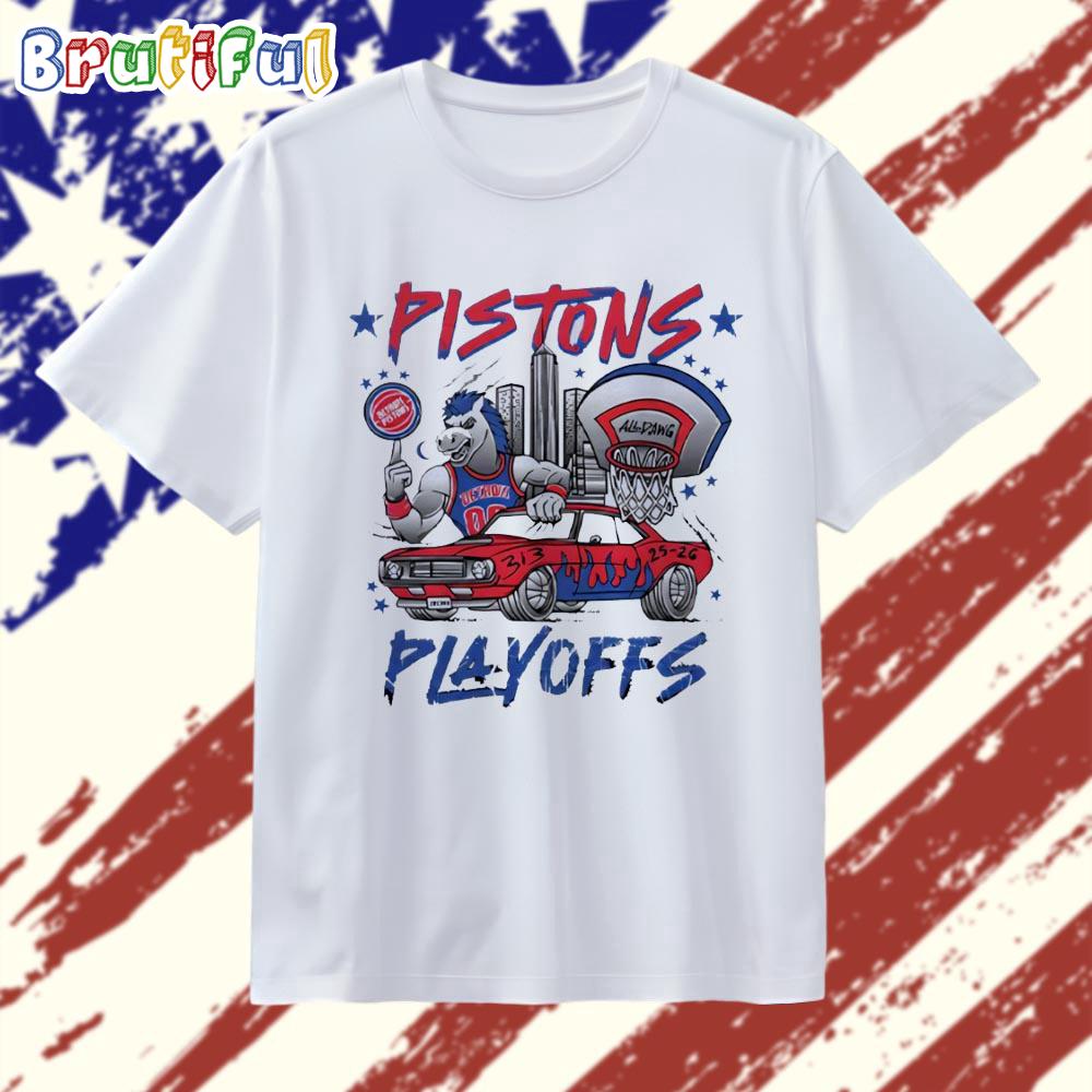 Detroit Pistons Playoffs 2025 2026 Vintage T Shirt