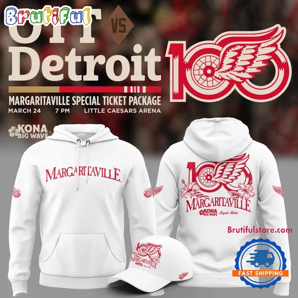 Detroit Red Wings Margaritaville 2026 All Over Print Hoodie T-Shirt