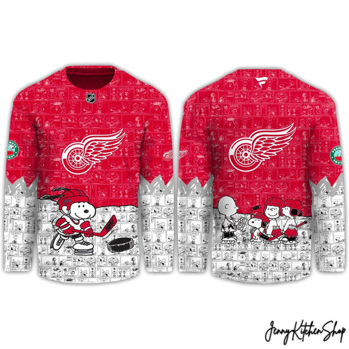 Detroit Red Wings Peanuts New Hockey Jersey