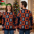 Detroit Tigers Checkerboard Logo Christmas Ugly Christmas Sweater