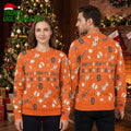 Detroit Tigers Festive Logo Pattern Ugly Christmas Sweater