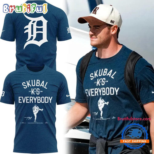 Detroit Tigers Skubal K’S Everybody 2025 T Shirt