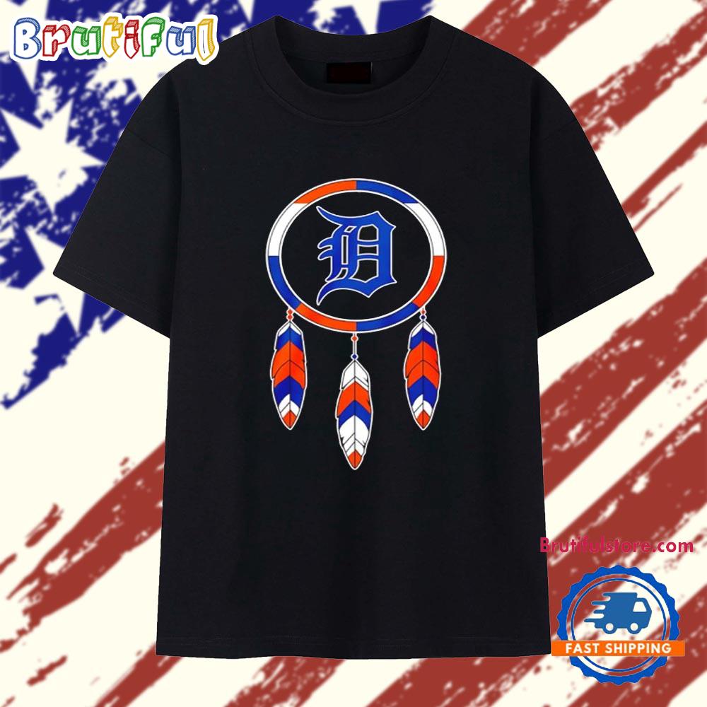 Detroit Tigers Spirit Native Strength Vintage T Shirt
