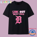 Detroit Tigers strike out Breast Cancer Awareness Month T Shirt
