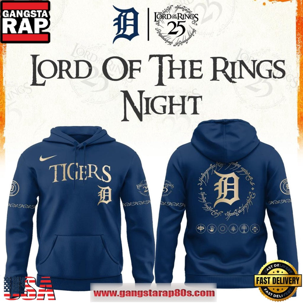 Detroit Tigers x Lord of The Rings Night 2026 Special Hoodie