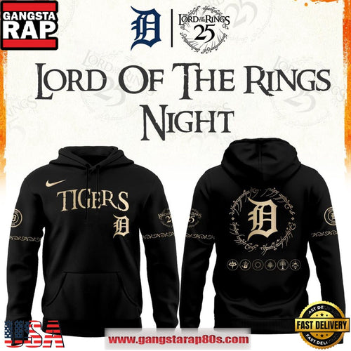 Detroit Tigers x Lord of The Rings Night 2026 Unisex Hoodie