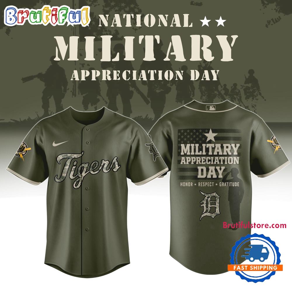 Detroit Tigers x Military Appreciation Day 2025 Baseball Jersey