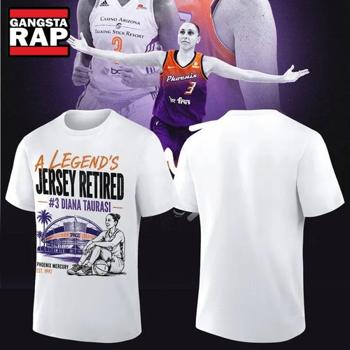 Diana Taurasi White Phoenix Mercury 20 Years 1 Team Portrait New Design 3D Shirt Hoodie T-Shirt