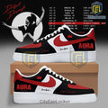 Diljit Dosanjh Aura Tour Black Red Air Force 1 Sneakers