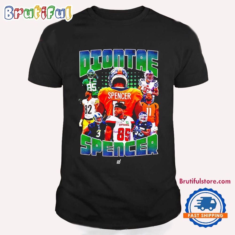 Diontae Spence New York Jets Player Collage 2025 T Shirt
