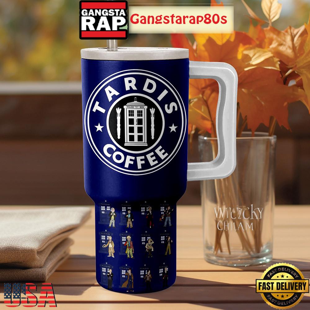Doctor Who Tardis Coffee Tumbler Cup 40oz
