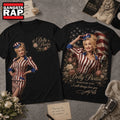 Dolly Parton American Legend Patriotic Graphic T Shirt