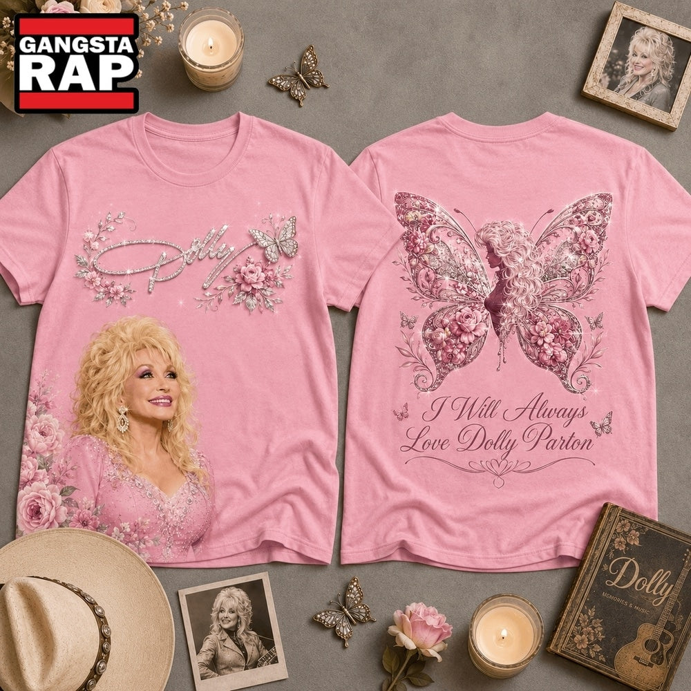 Dolly Parton Country Music Legend Memorial Pink Shirt