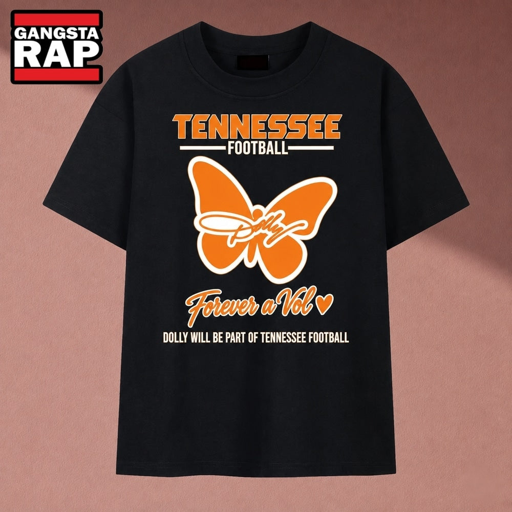 Dolly Parton Tennessee Volunteers Football Butterfly T Shirt, Music 2D Shirt
