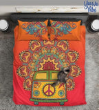 Hippie 4PCS Bedding Set - Color & Freedom Bedding Style