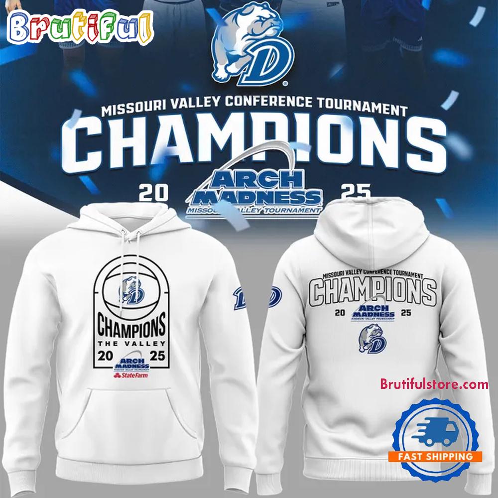 Drake Bulldogs Special 2025 MVC Tournament Champions Hoodie