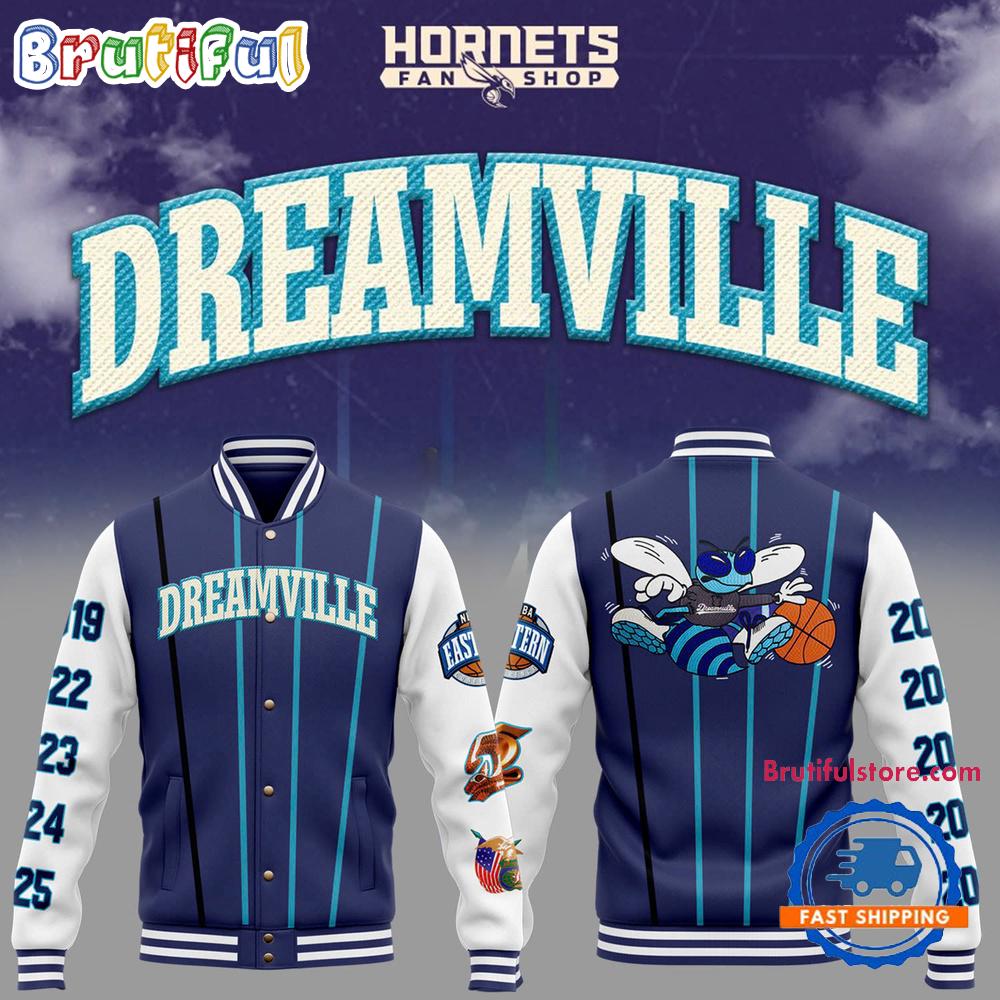 Dreamville X Charlotte Hornets Baseball Jacket
