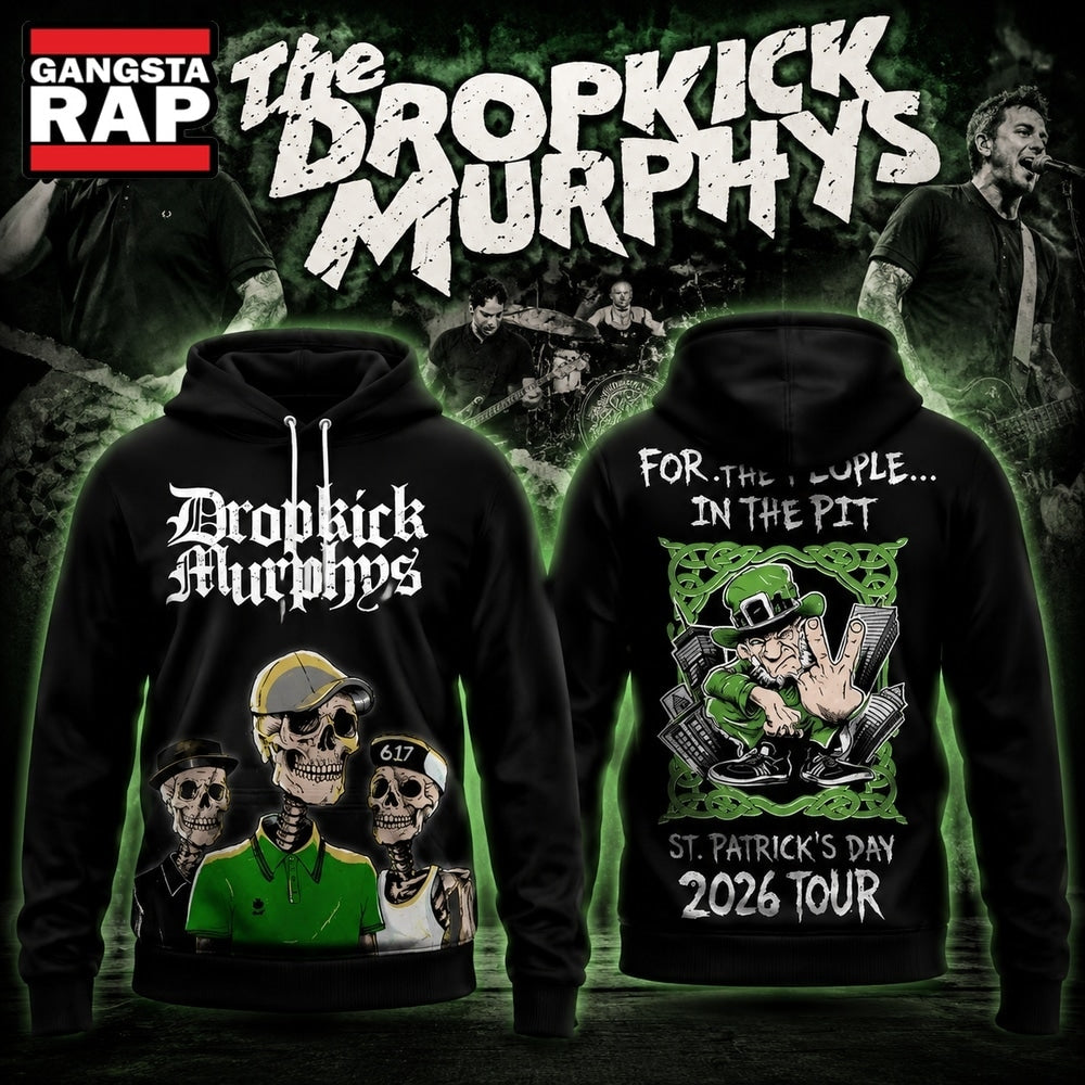 Dropkick Murphys St.Patrick’s Day 2026 Tour Hoodie