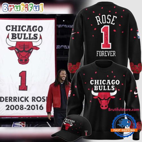 D-Rose Chicago Bulls 2026 Black Sweatshirt