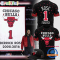 D-Rose Chicago Bulls 2026 Limited Edition SIGNED Black T Shirt