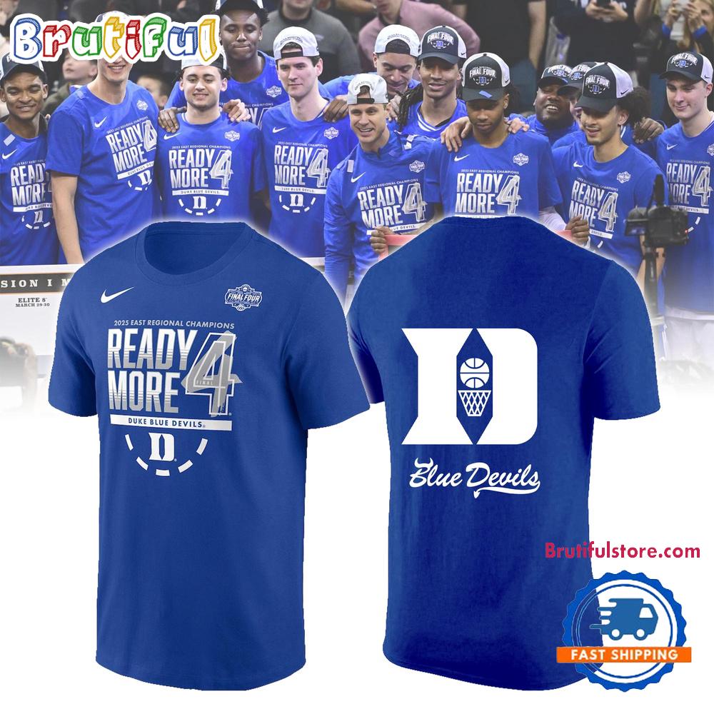 Duke Blue Devils 2025 NCAA Men’s Basketball Tournament March Madness Final Four Regional Champions 3D Shirt
