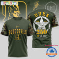Duke Blue Devils 250 Years US Army Limited 3D Shirt