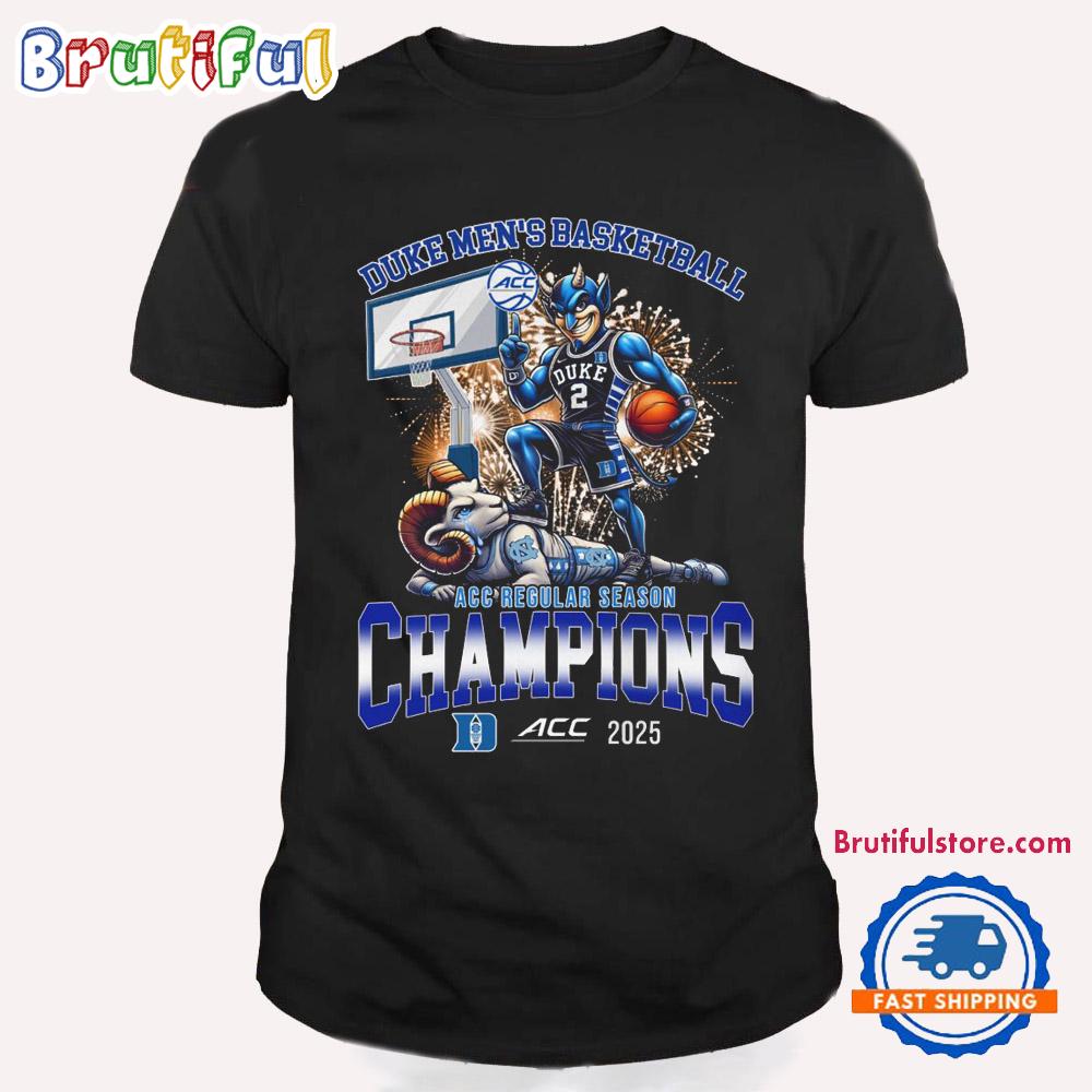 Duke Blue Devils Men’s Basketball ACC Regular Season Champions 2025 New T Shirt