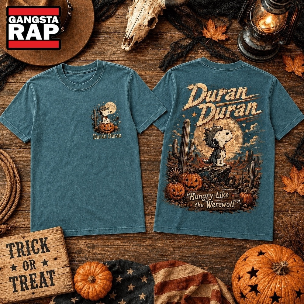 Duran Duran Pumpkin Cowboy Spooky Season 3D Shirt