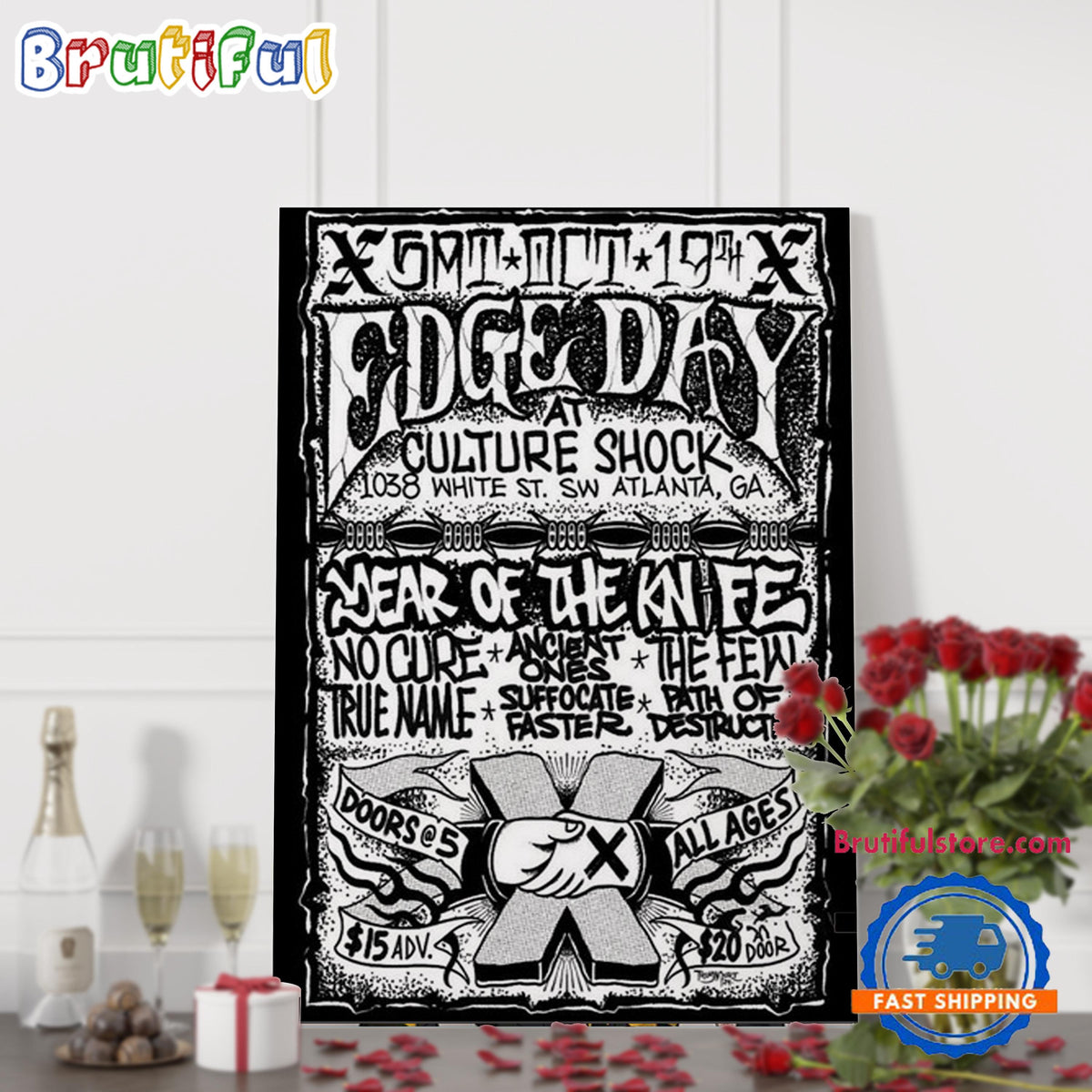 Edge Day Atlanta Ga Oct 19 2024 Tour Wall Art Poster Canvas