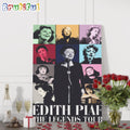 Edith Piaf The Legends Tour Wall Art Poster Canvas