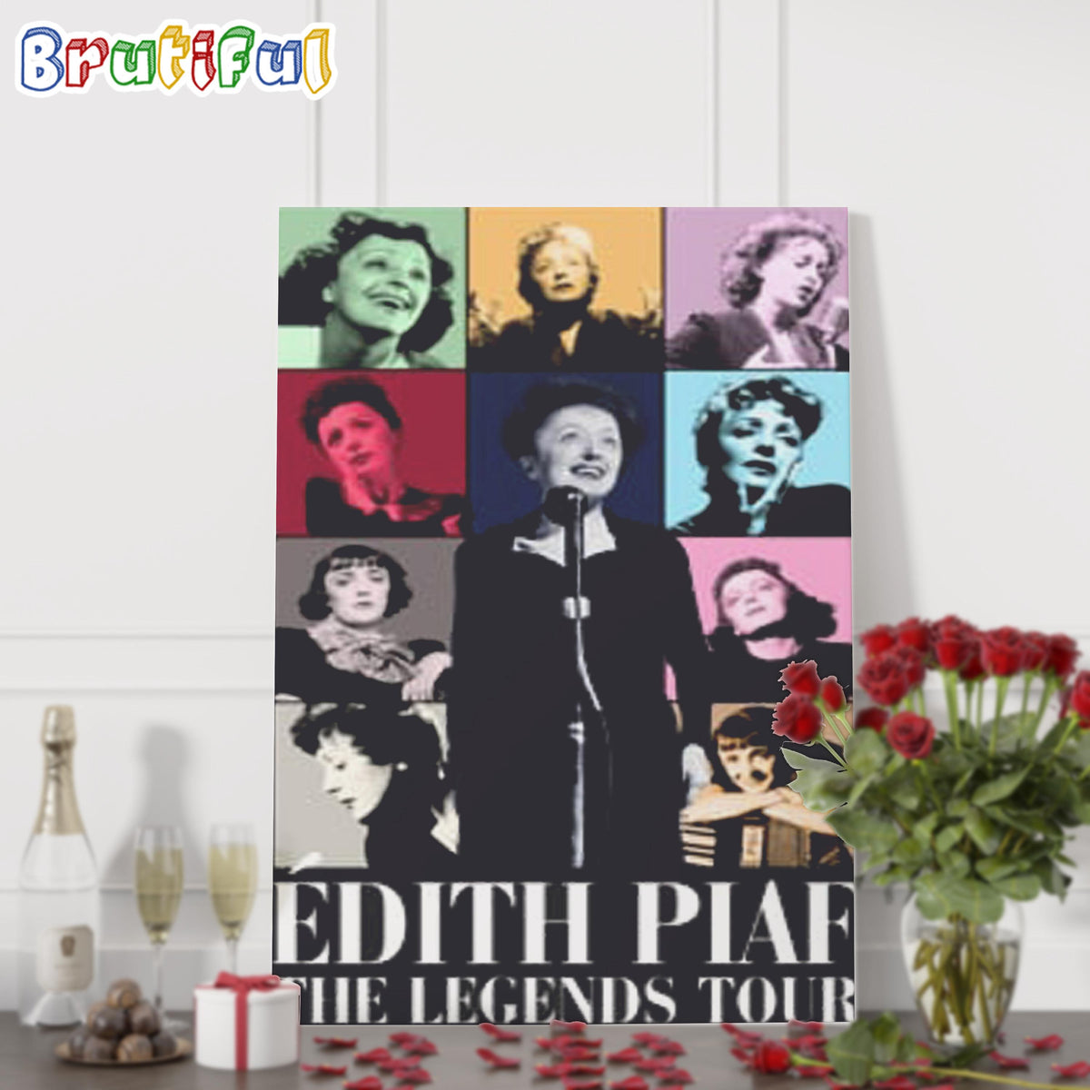 Edith Piaf The Legends Tour Wall Art Poster Canvas