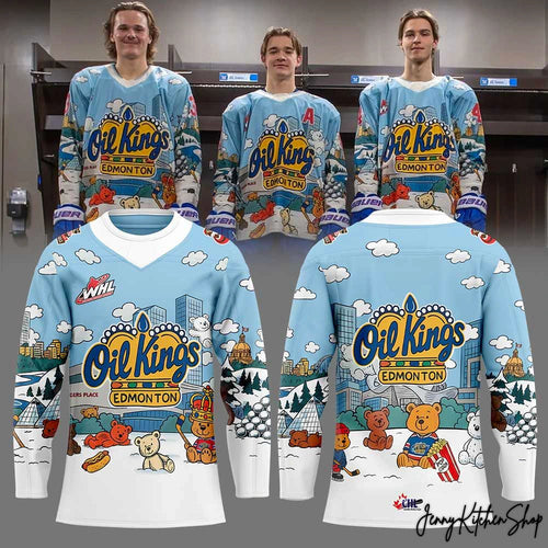 Edmonton Oil Kings x Teddy Bear Toss Hockey Jersey
