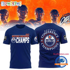 Edmonton Oilers 2025 Western Conference Champions 3D Printed Hoodie T-Shirt