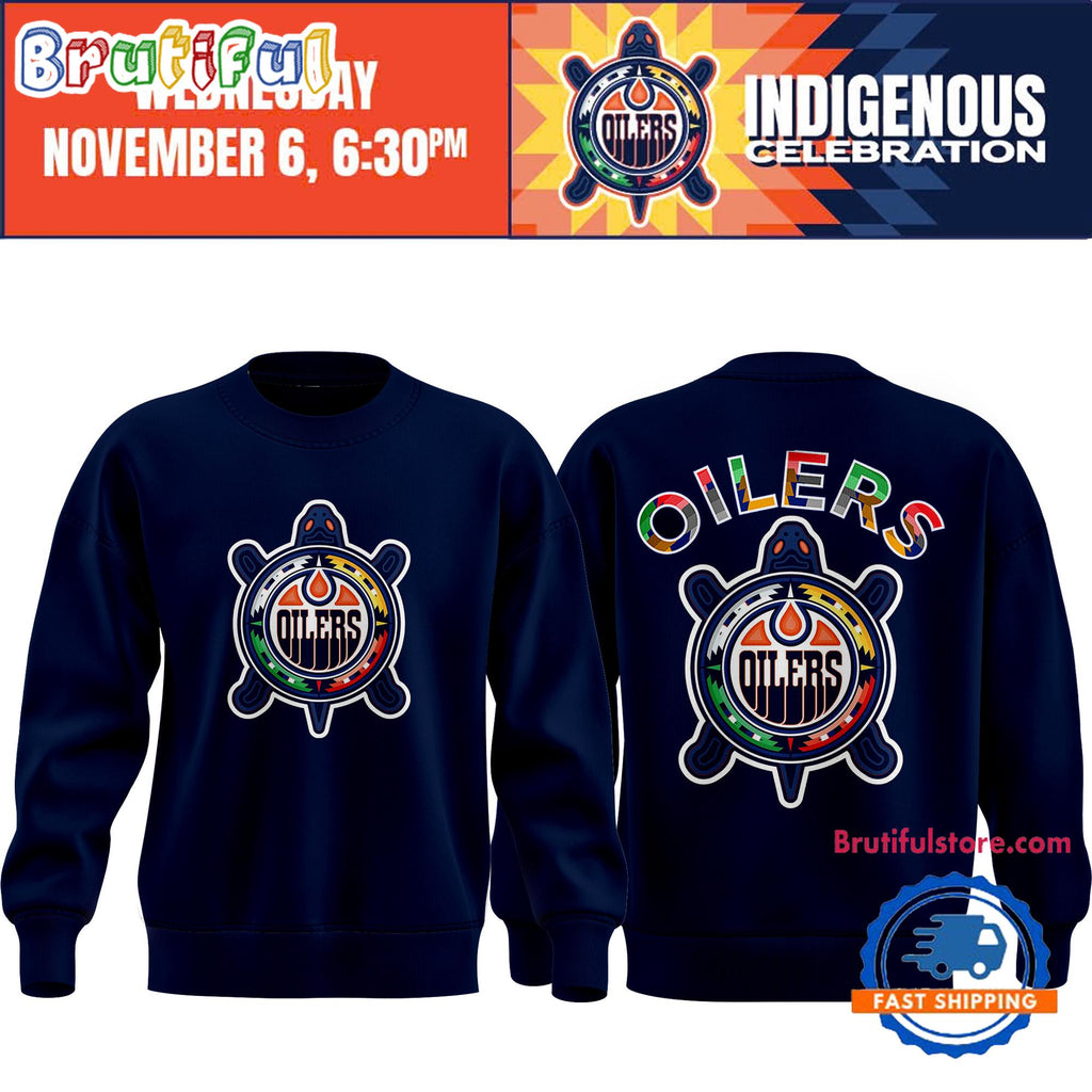 Edmonton Oilers Indigenous Celebration Hoodie T-Shirt